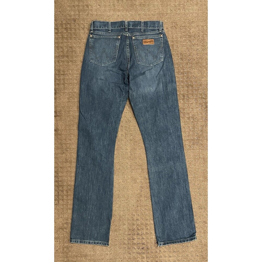 Wrangler Men's Straight Jeans Blue Denim